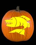 Barracuda Pumpkin Carving Pattern Preview