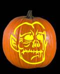 Goblin Pumpkin Carving Pattern Preview