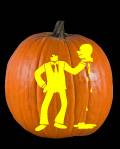 Headless Man Pumpkin Carving Pattern Preview
