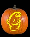 Kewpie Doll Pumpkin Carving Pattern Preview